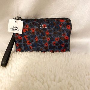 Coach Floral Wristlet